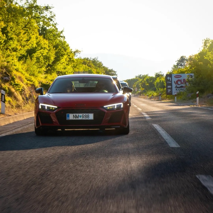 Audi R8, v vožnji
